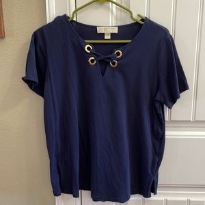 Michael Kors navy top.  L
